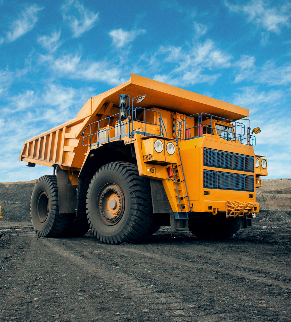 A,Large,Quarry,Dump,Truck,In,A,Coal,Mine.,Loading